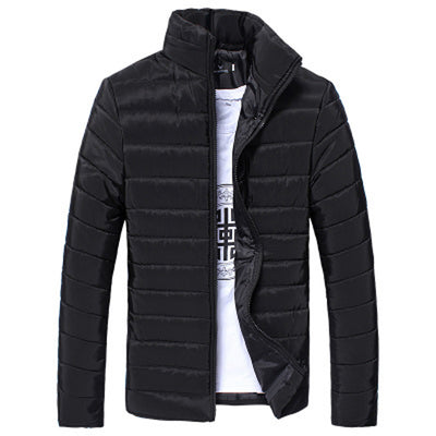 Men's Jacket New Casual Cotton Stand Zipper
