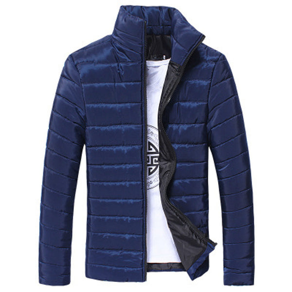 Men's Jacket New Casual Cotton Stand Zipper