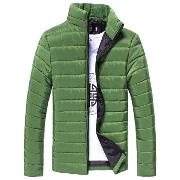 Men's Jacket New Casual Cotton Stand Zipper